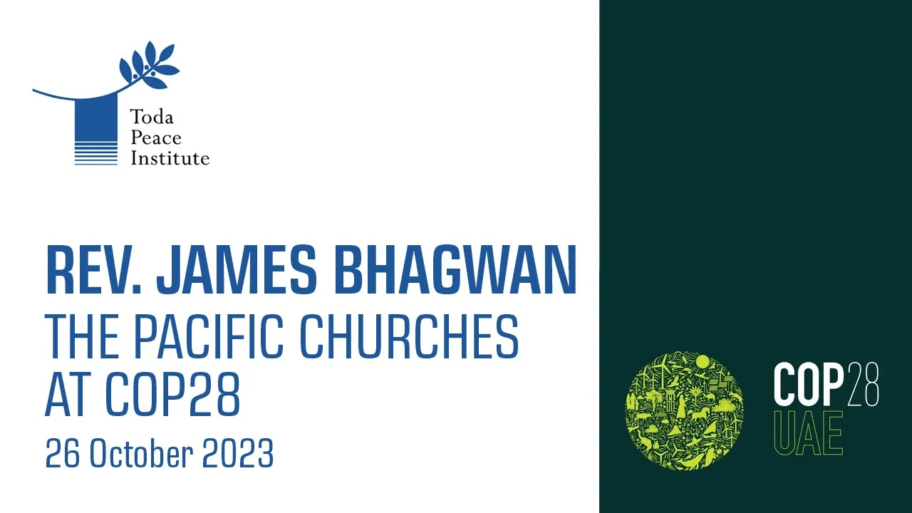 The Pacific Churches at COP28 | Rev James Bhagwan pt 1