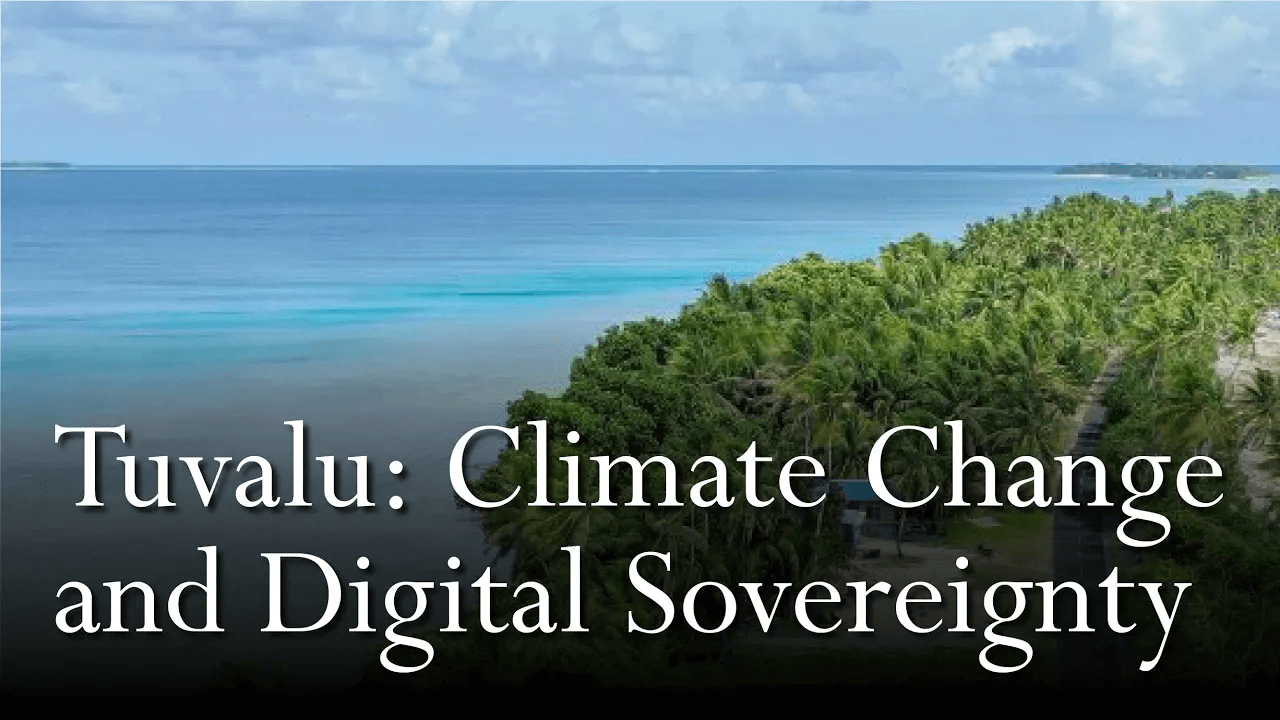 Tuvalu: Climate Change and Digital Sovereignty │ Simon Kofe